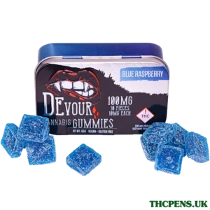 Blue Raspberry – Devour Cannabis Gummies 100mg