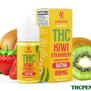CanaPuff Kiwi Strawberry 89mg THC – Liquid, 30 ml