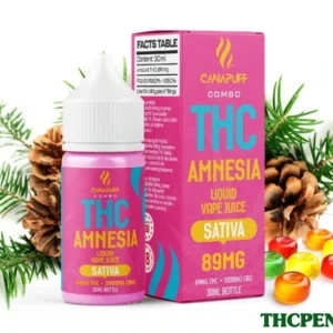 CanaPuff THC/2000mg CBD – Amnesia 89mg THC – Liquid, 30 ml