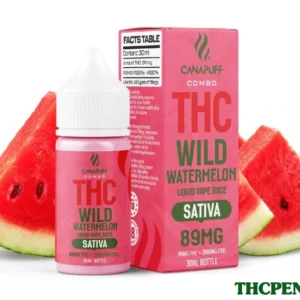 CanaPuff THC/2000mg CBD – Wild Watermelon 89mg THC – Liquid, 30 ml