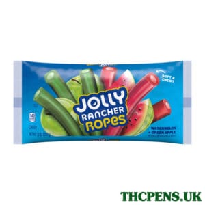 Jolly Rancher Ropes Watermelon and Green Apple Flavored Candy Bag, 10 oz