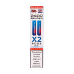 Blue Raspberry Ice IVG 2400 Reload Replacement Pods - 2 Pack