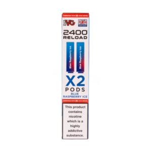 Blue Raspberry Ice IVG 2400 Reload Replacement Pods - 2 Pack