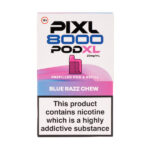 Blue Razz Chew Pixl 8000 Prefilled Pod + Refill by Pixl