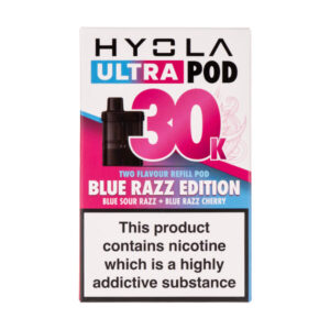 Blue Razz Edition Ultra 30k Prefilled Pods by Hyola
