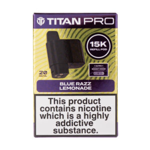 Blue Razz Lemonade Pro 15K Prefilled Pod + Refill by Titan