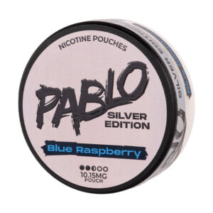 Blue Raspberry Silver Edition Nicotine Pouches by Pablo