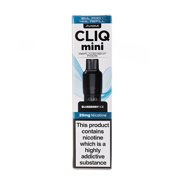 Blueberry Ice Cliq Mini Prefilled Pod + Refill by Avomi