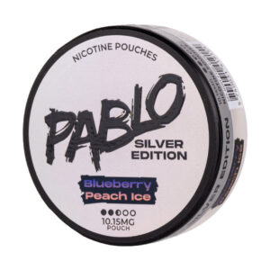 Blueberry Peach Ice Silver Edition Nicotine Pouches by Pablo