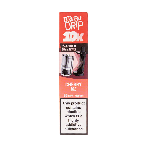 Cherry Ice 10k Prefilled Pod + Refill by Double Drip