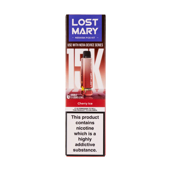 Cherry Ice Nera 15k Prefilled Pod + Refill by Lost Mary