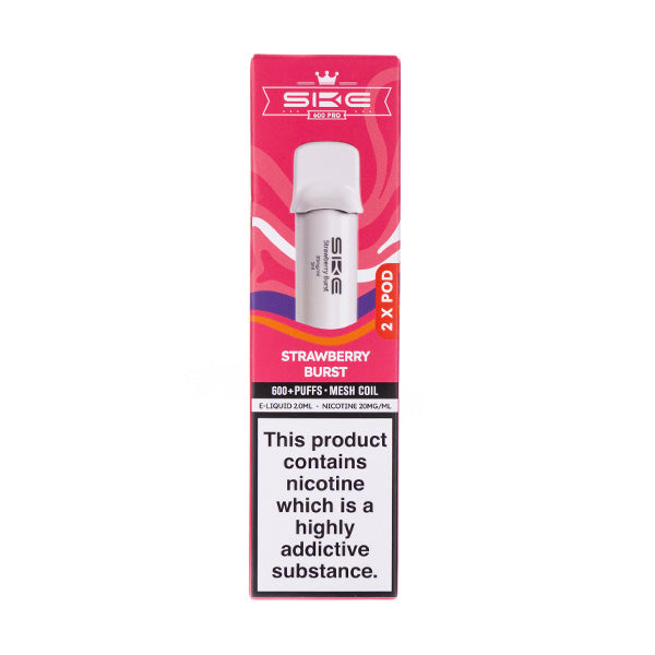 Strawberry Burst Crystal 600 Pro Prefilled Pods by SKE