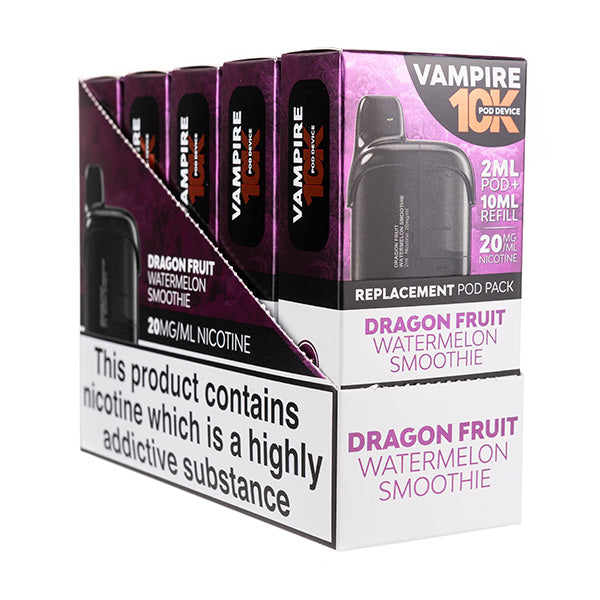 Vampire Vape 10K Prefilled Pod + Refill [Box of 5]