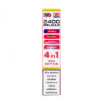 Red Edition IVG 2400 Reload Replacement Pods - 4 Pack