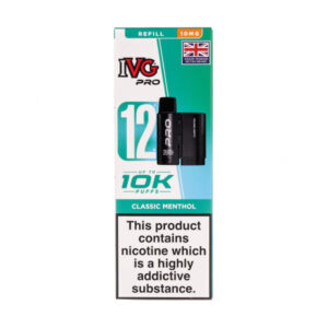 Classic Menthol Pro 12 Prefilled Pod + Refill by IVG