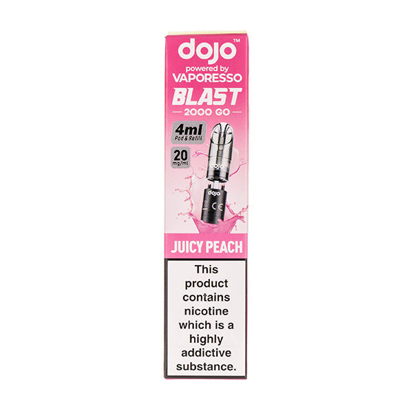 Juicy Peach Dojo Blast 2000 Go Prefilled Pod + Refill by Vaporesso
