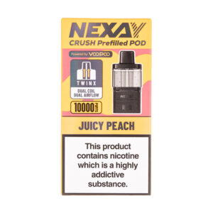 Juicy Peach Crush 10K Prefilled Pod + Refill by Nexay