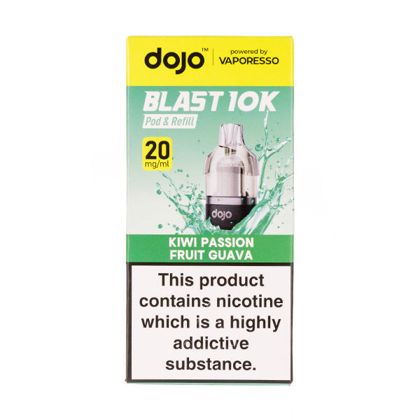 Kiwi Passionfruit Guava Dojo Blast 10K Prefilled Pod + Refill by Vaporesso