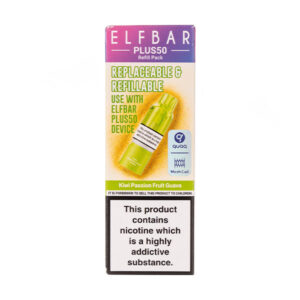 Kiwi Passion Fruit Guava Plus 50 Prefilled Pod + Refill by Elf Bar