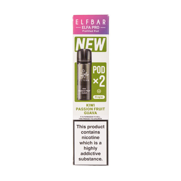 Kiwi Passionfruit Guava Elfa Pro V2 Prefilled Pods by Elf Bar