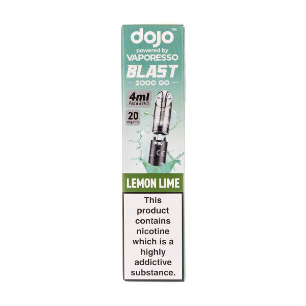 Lemon Lime Dojo Blast 2000 Go Prefilled Pod + Refill by Vaporesso