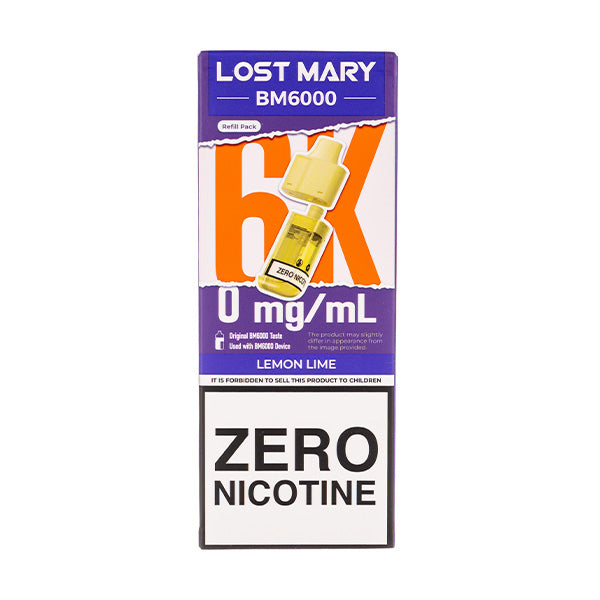 Lemon Lime BM6000 Prefilled Pod + Refill by Lost Mary