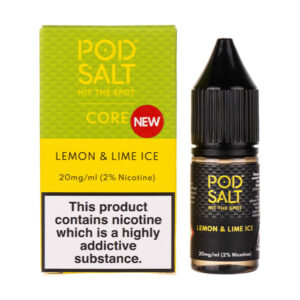 Lemon & Lime Ice Nic Salt E-Liquid by Pod Salt Core