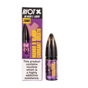 Mango & Blackcurrant Gelato Nic Salt E-Liquid by Riot X