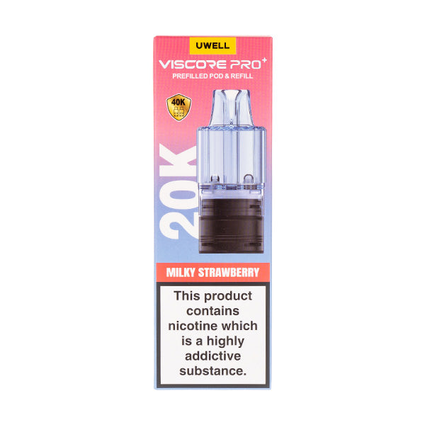 Milky Strawberry Viscore Pro Plus Prefilled Pods by UWELL