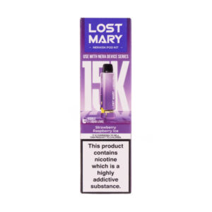 Strawberry Raspberry Ice Nera 15k Prefilled Pod + Refill by Lost Mary