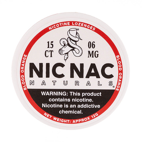 Blood Orange Nicotine Lozenges by Nic Nac Naturals