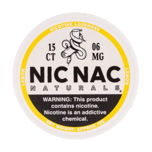 Lemon Nicotine Lozenges by Nic Nac Naturals