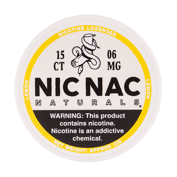 Lemon Nicotine Lozenges by Nic Nac Naturals