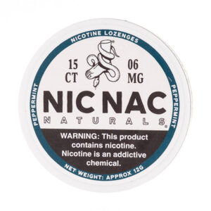 Peppermint Nicotine Lozenges by Nic Nac Naturals