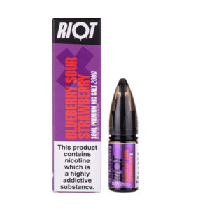 Blueberry Sour Strawberry Nic Salt E-Liquid by Riot X
