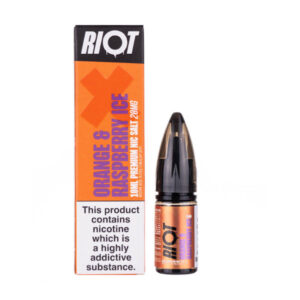 Orange & Raspberry Ice Nic Salt E-Liquid by Riot X
