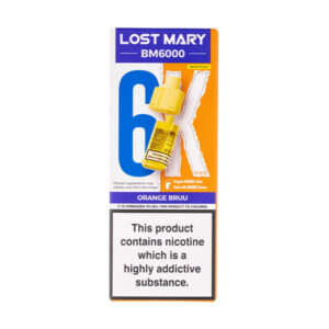 Orange Bruu BM6000 Prefilled Pod + Refill by Lost Mary