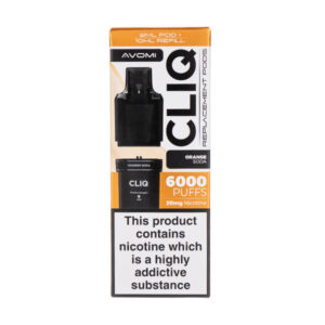 Orange Soda Cliq 6000 Prefilled Pod + Refill by Avomi