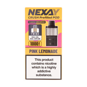 Pink Lemonade Crush 10K Prefilled Pod + Refill by Nexay