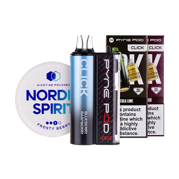 Pyne Pod Click 50k Vape Kit & Nicotine Pouch Bundle
