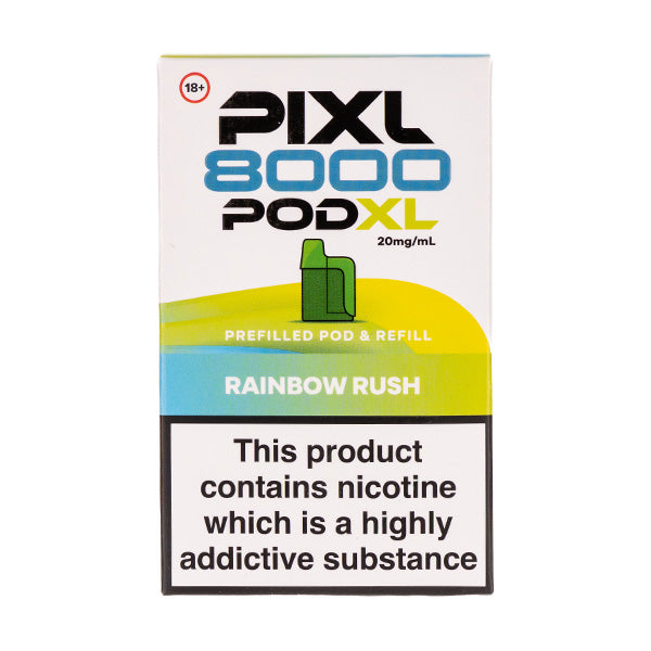 Rainbow Rush Pixl 8000 Prefilled Pod + Refill by Pixl