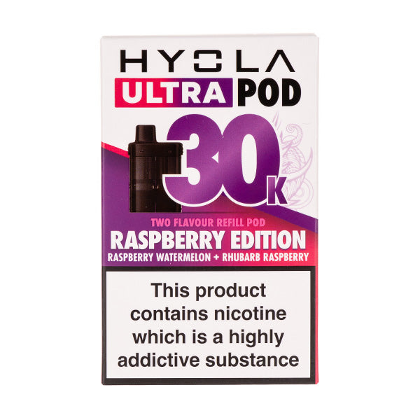 Raspberry Edition Ultra 30k Prefilled Pods by Hyola