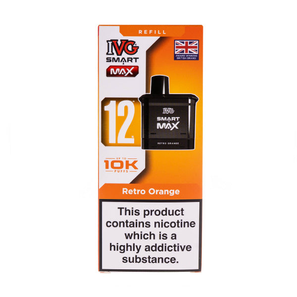Retro Orange Smart Max Prefilled Pod + Refill by IVG