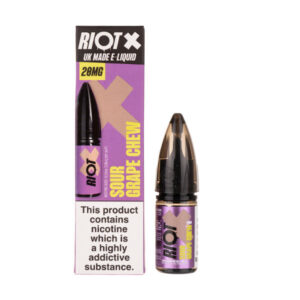Sour Grape Chew Nic Salt E-Liquid by Riot X