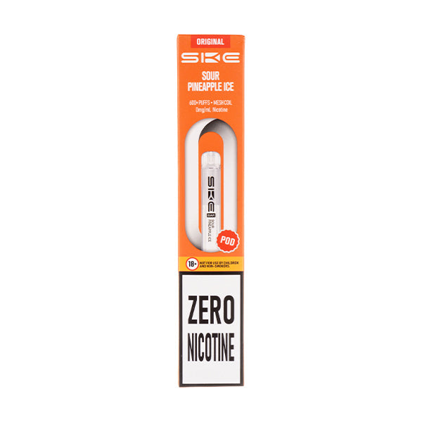 Sour Pineapple Ice Crystal Bar 600 Zero Nicotine Prefilled Pods by SKE