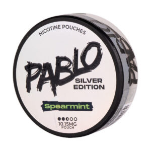 Spearmint Silver Edition Nicotine Pouches by Pablo
