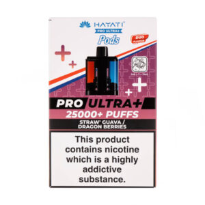 Straw' Guava/Dragon Berries Pro Ultra Plus 25k Prefilled Pod + Refill by Hayati