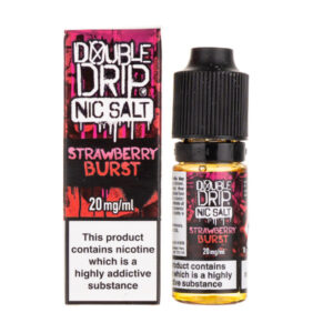 Strawberry Burst Nic Salt E-Liquid by Double Drip
