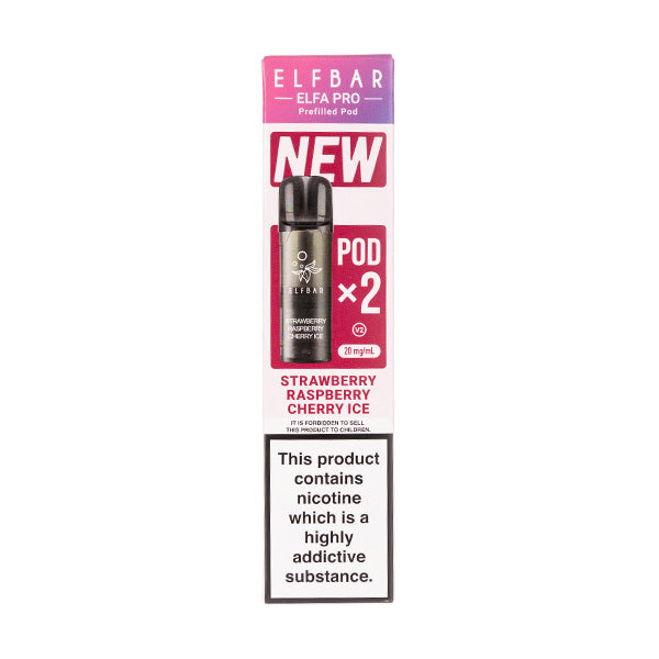 Strawberry Raspberry Cherry Ice Elfa Pro V2 Prefilled Pods by Elf Bar