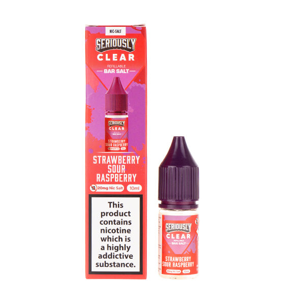 Strawberry Sour Raspberry Nic Salt E-Liquid by Seriously Clear